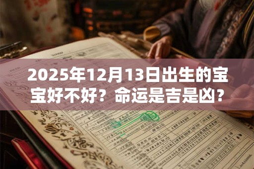 2025年12月13日出生的宝宝好不好？命运是吉是凶？