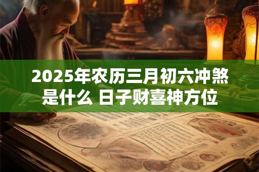 2025年农历三月初六冲煞是什么 日子财喜神方位