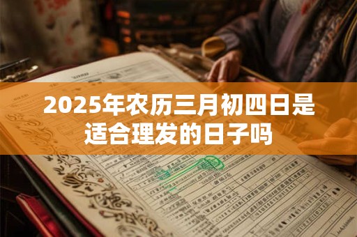 2025年农历三月初四日是适合理发的日子吗