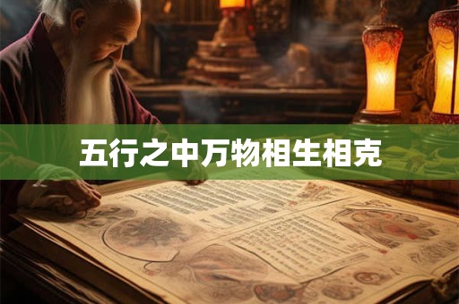 五行之中万物相生相克