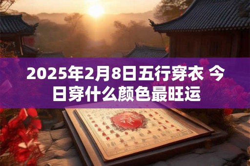 2025年2月8日五行穿衣 今日穿什么颜色最旺运