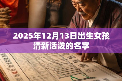 2025年12月13日出生女孩清新活泼的名字