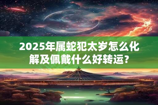 2025年属蛇犯太岁怎么化解及佩戴什么好转运？