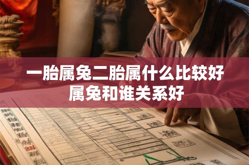 一胎属兔二胎属什么比较好 属兔和谁关系好