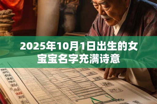 2025年10月1日出生的女宝宝名字充满诗意