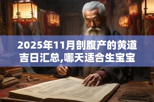 2025年11月剖腹产的黄道吉日汇总,哪天适合生宝宝？