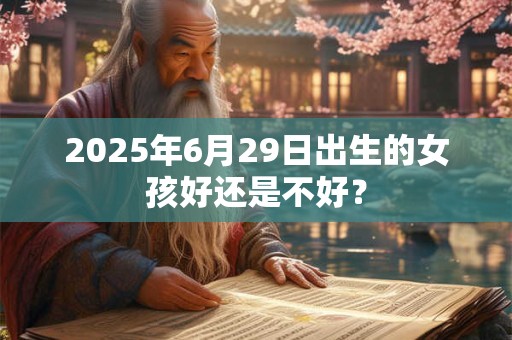 2025年6月29日出生的女孩好还是不好？