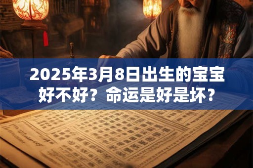 2025年3月8日出生的宝宝好不好？命运是好是坏？