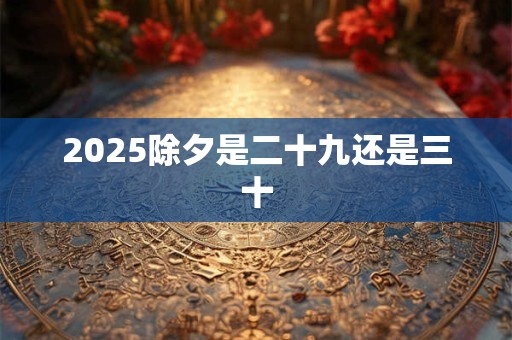 2025除夕是二十九还是三十