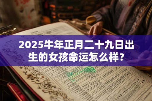 2025牛年正月二十九日出生的女孩命运怎么样？