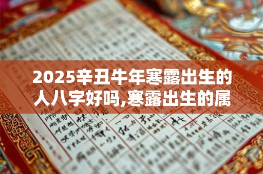 2025辛丑牛年寒露出生的人八字好吗,寒露出生的属牛人命运怎么样？