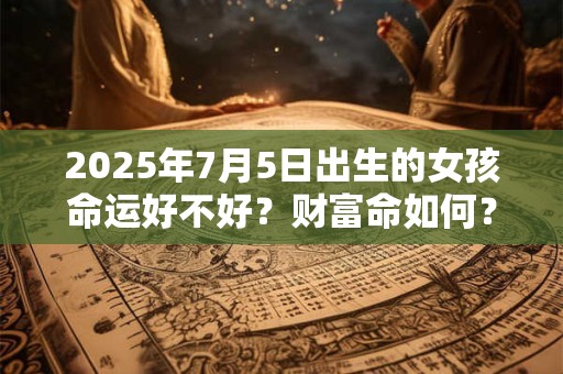 2025年7月5日出生的女孩命运好不好？财富命如何？