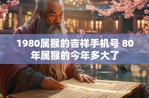 1980属猴的吉祥手机号 80年属猴的今年多大了