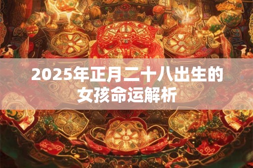 2025年正月二十八出生的女孩命运解析