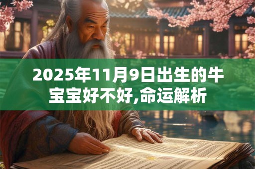 2025年11月9日出生的牛宝宝好不好,命运解析
