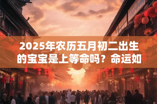 2025年农历五月初二出生的宝宝是上等命吗？命运如何？