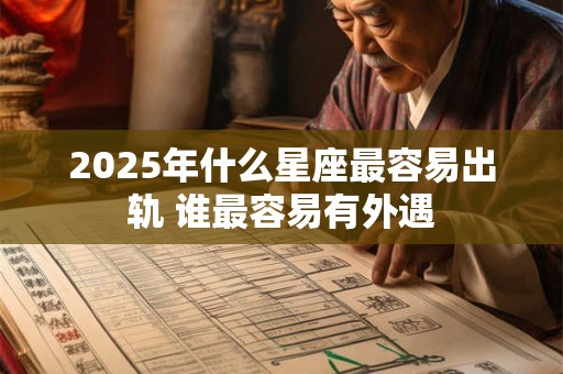 2025年什么星座最容易出轨 谁最容易有外遇