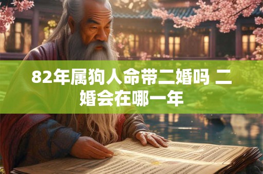 82年属狗人命带二婚吗 二婚会在哪一年