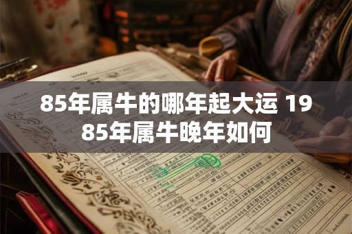 85年属牛的哪年起大运 1985年属牛晚年如何