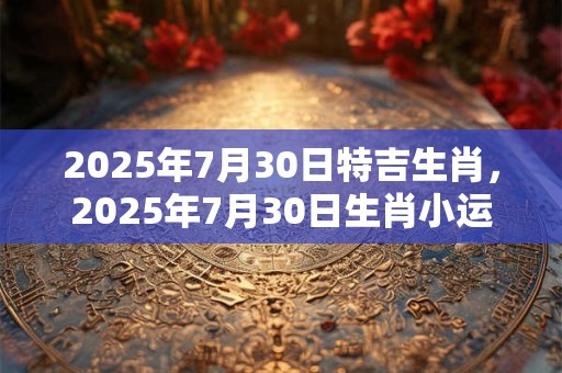 2025年7月30日特吉生肖，2025年7月30日生肖小运播报