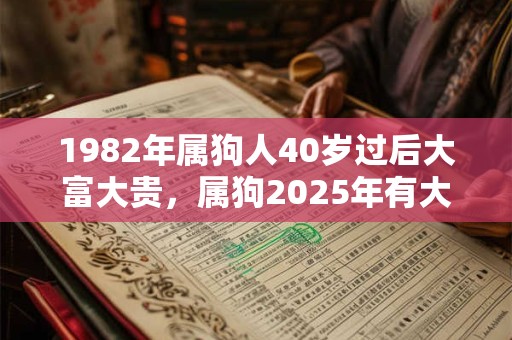 1982年属狗人40岁过后大富大贵，属狗2025年有大喜缠身
