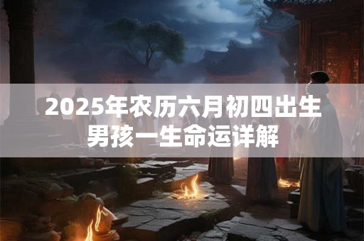 2025年农历六月初四出生男孩一生命运详解