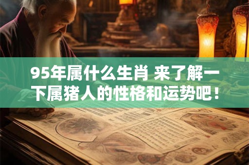 95年属什么生肖 来了解一下属猪人的性格和运势吧！