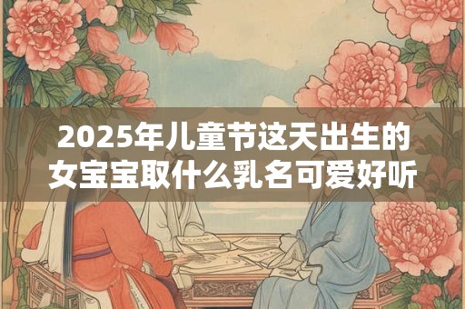 2025年儿童节这天出生的女宝宝取什么乳名可爱好听？