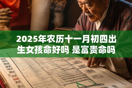 2025年农历十一月初四出生女孩命好吗 是富贵命吗