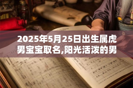 2025年5月25日出生属虎男宝宝取名,阳光活泼的男孩名字
