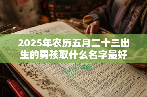 2025年农历五月二十三出生的男孩取什么名字最好