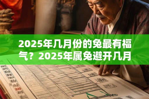 2025年几月份的兔最有福气？2025年属兔避开几月？