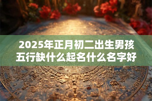 2025年正月初二出生男孩五行缺什么起名什么名字好？