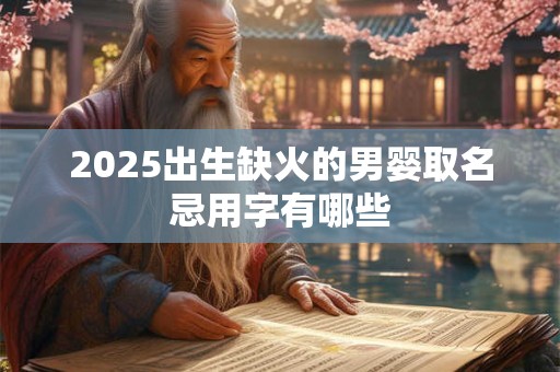 2025出生缺火的男婴取名忌用字有哪些