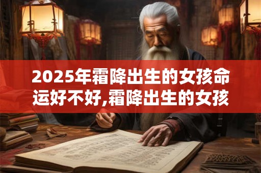 2025年霜降出生的女孩命运好不好,霜降出生的女孩是不是花神之女？