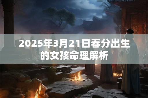 2025年3月21日春分出生的女孩命理解析