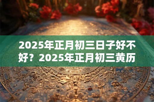 2025年正月初三日子好不好？2025年正月初三黄历怎么样？