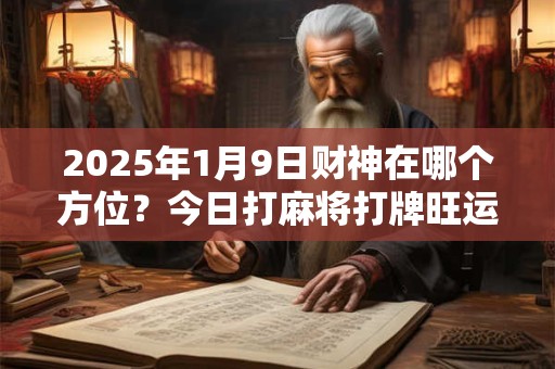 2025年1月9日财神在哪个方位？今日打麻将打牌旺运方位