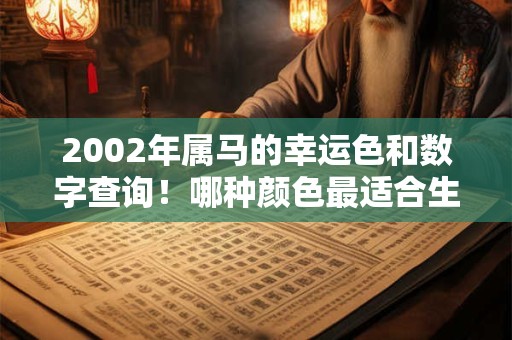 2002年属马的幸运色和数字查询！哪种颜色最适合生肖马