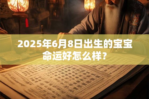 2025年6月8日出生的宝宝命运好怎么样？