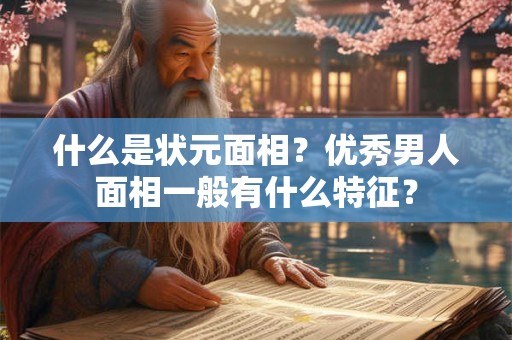 什么是状元面相？优秀男人面相一般有什么特征？