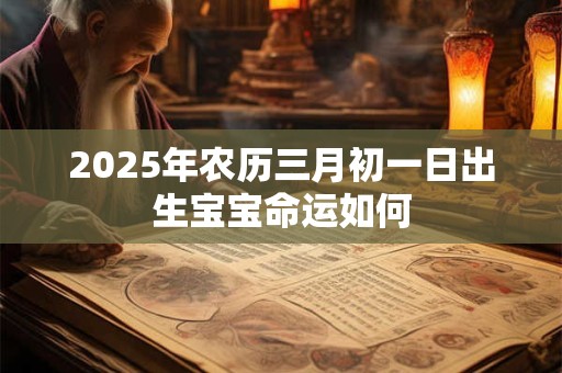 2025年农历三月初一日出生宝宝命运如何