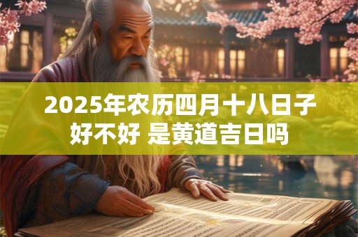 详细阅读:2025年农历四月十八日子好不好 是黄道吉日吗 2025年农历四月十八日子好不好 是黄道吉日吗