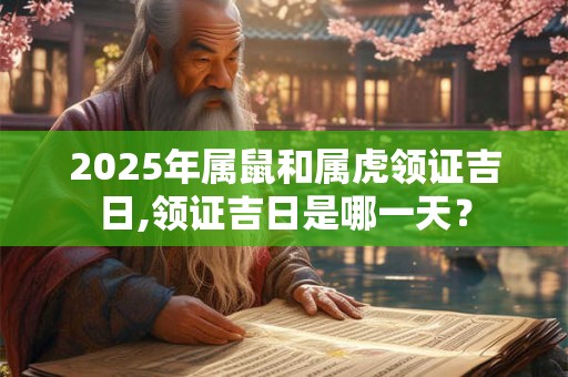 2025年属鼠和属虎领证吉日,领证吉日是哪一天？