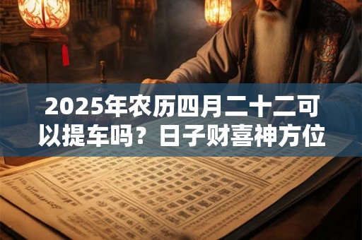 2025年农历四月二十二可以提车吗？日子财喜神方位？