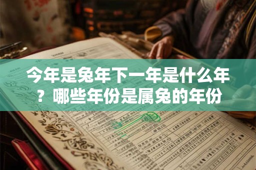 今年是兔年下一年是什么年？哪些年份是属兔的年份