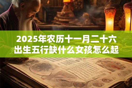 2025年农历十一月二十六出生五行缺什么女孩怎么起名？