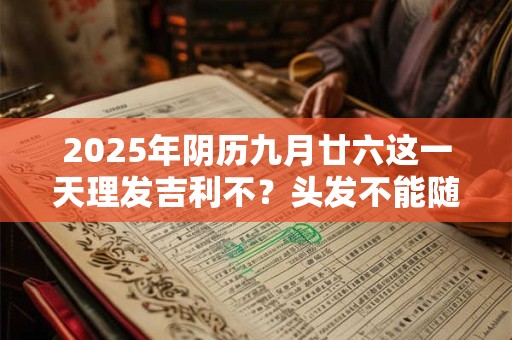 2025年阴历九月廿六这一天理发吉利不？头发不能随便丢