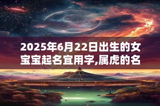 2025年6月22日出生的女宝宝起名宜用字,属虎的名字