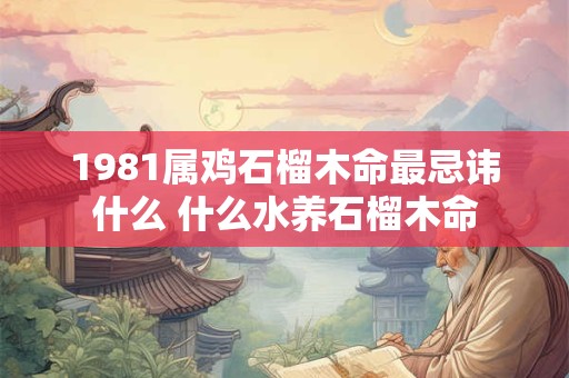 1981属鸡石榴木命最忌讳什么 什么水养石榴木命